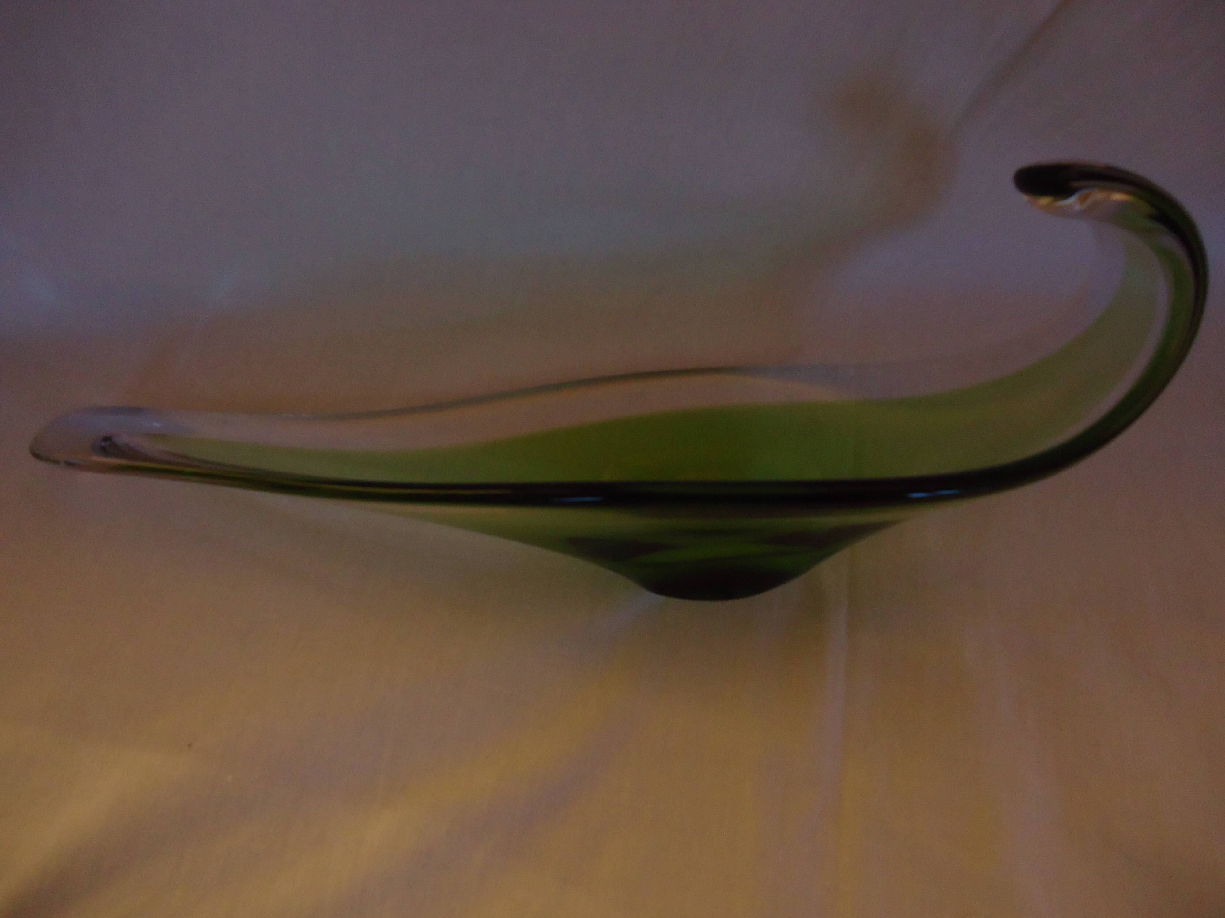 Green gradient Cristal de Bayel pocket bowl