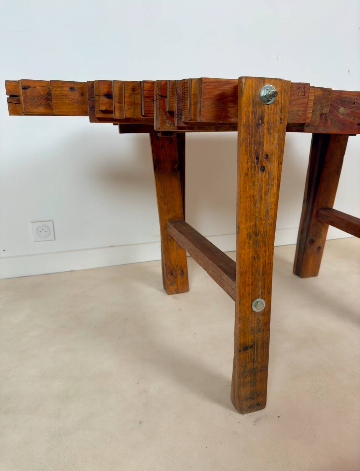 Designer desk, console table and matching stool