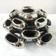Vintage Vase • Alien • Chrome Ceramic • Post Space Age • 1980