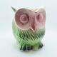 Grand pichet hibou en barbotine