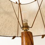 Rattan floor lamp