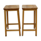 Deux paires de grands tabourets de bar anglais vintage