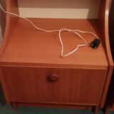 Pair of bright vintage bedside