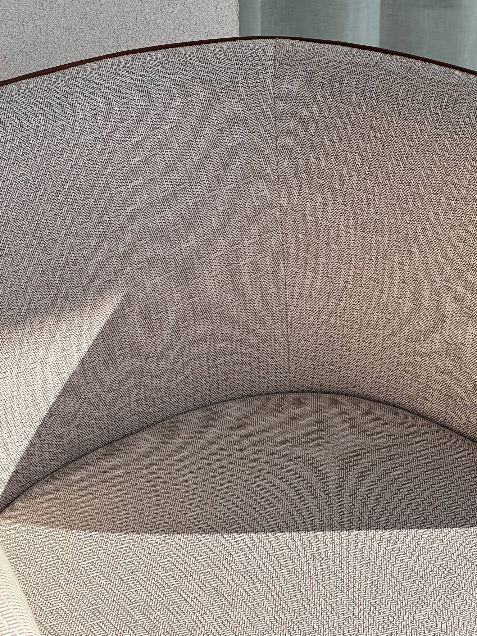 Cabriolet armchair in oak, Cravache Fauve/Seige leather, Hermès