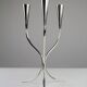 Silver-plated candelabra by Gunnar Ander for Ystad-Metall, Sweden 1960s