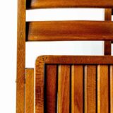 Chaise vintage pliante en bois