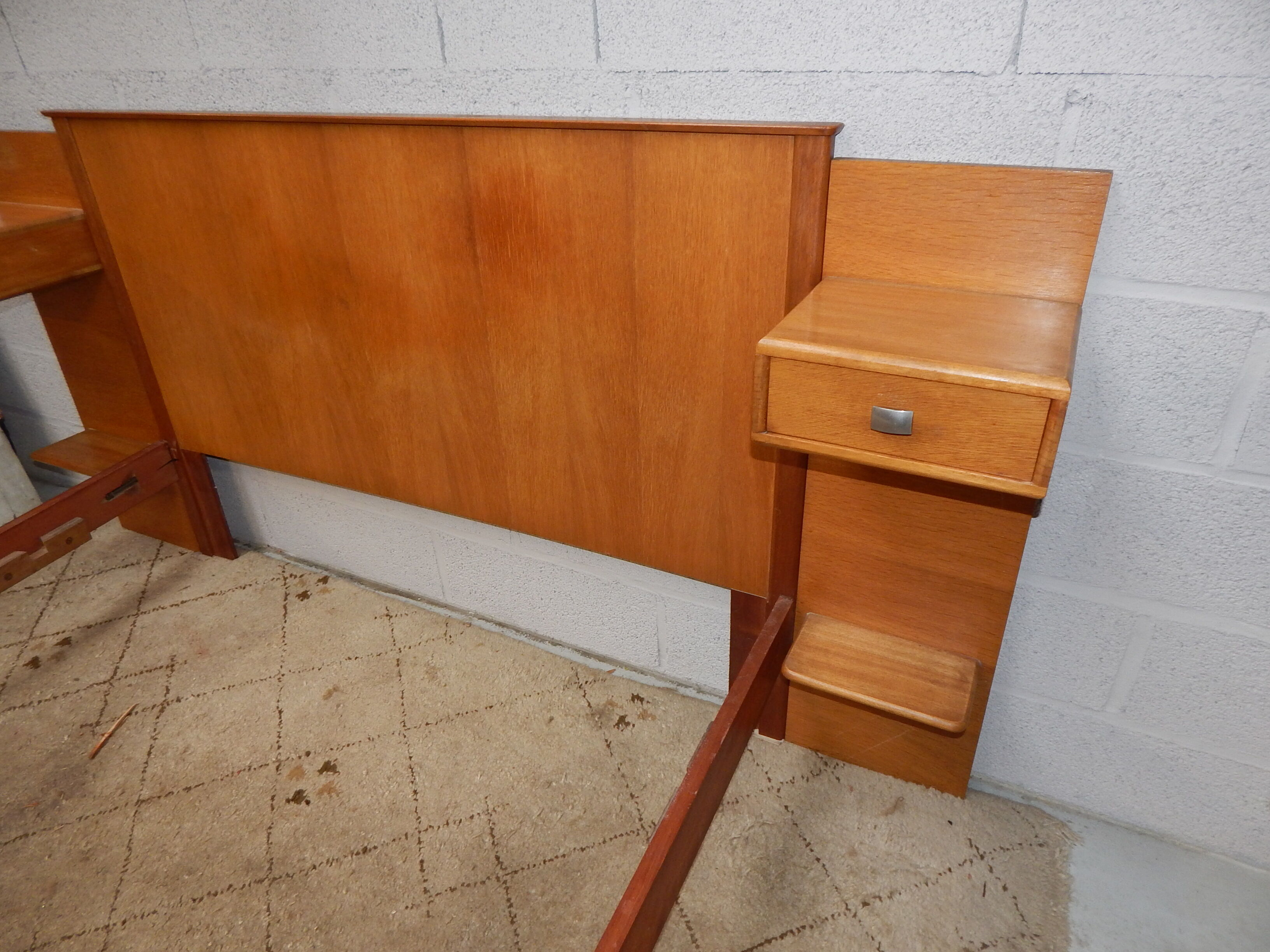 Head of bed 140 x 190 bed suspended vintage 50s