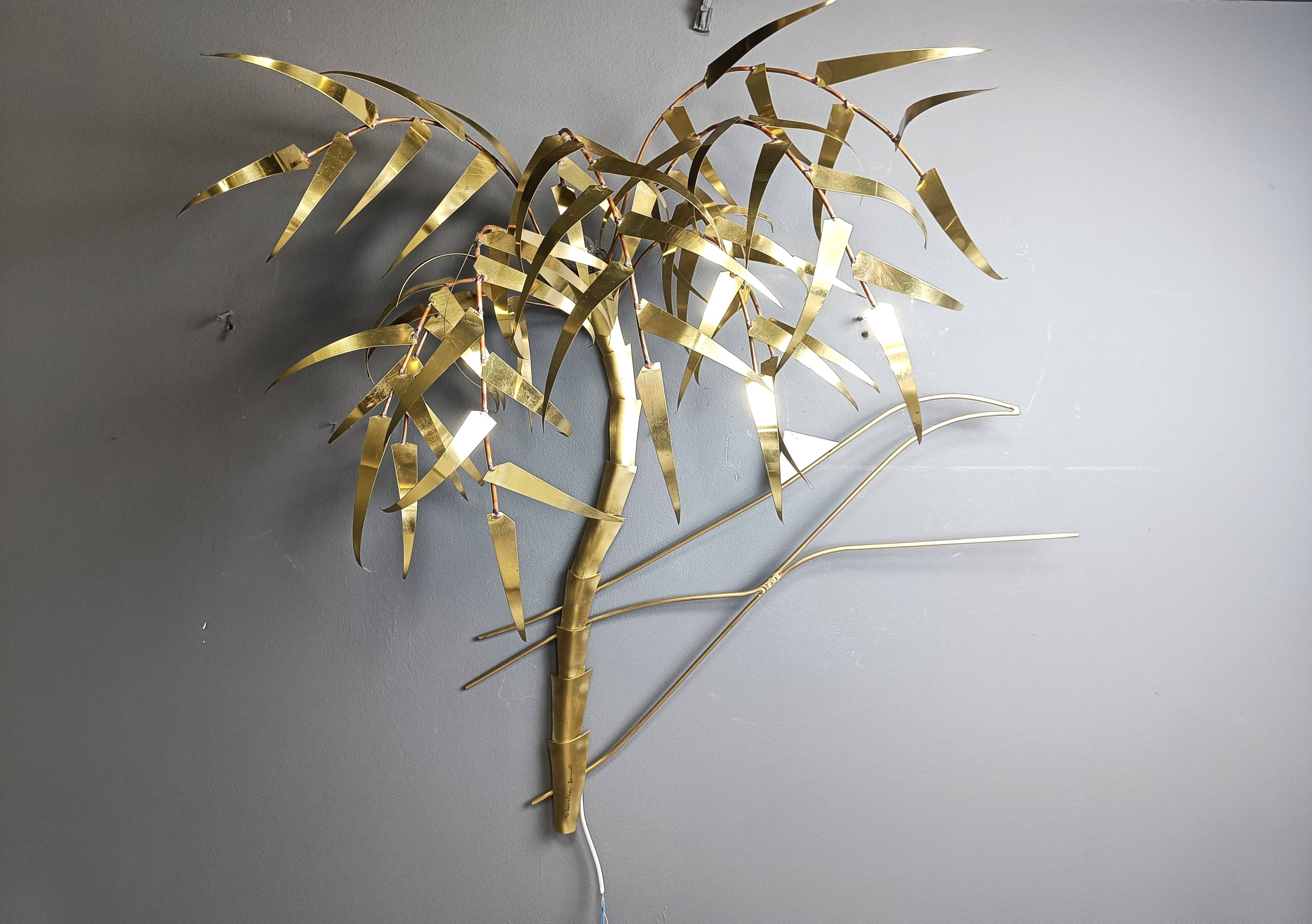 Applique palmier de Daniel D'Haeseleer, années 1970