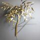 Palm tree wall light by Daniel D'Haeseleer, 1970s