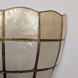 Pair of mother-of-pearl wall lights