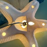 Porcelain wall lamp starfish design