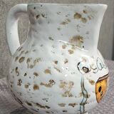 Sicily Pluchino Del Chiaro: Vintage ceramic vase with painted decorations