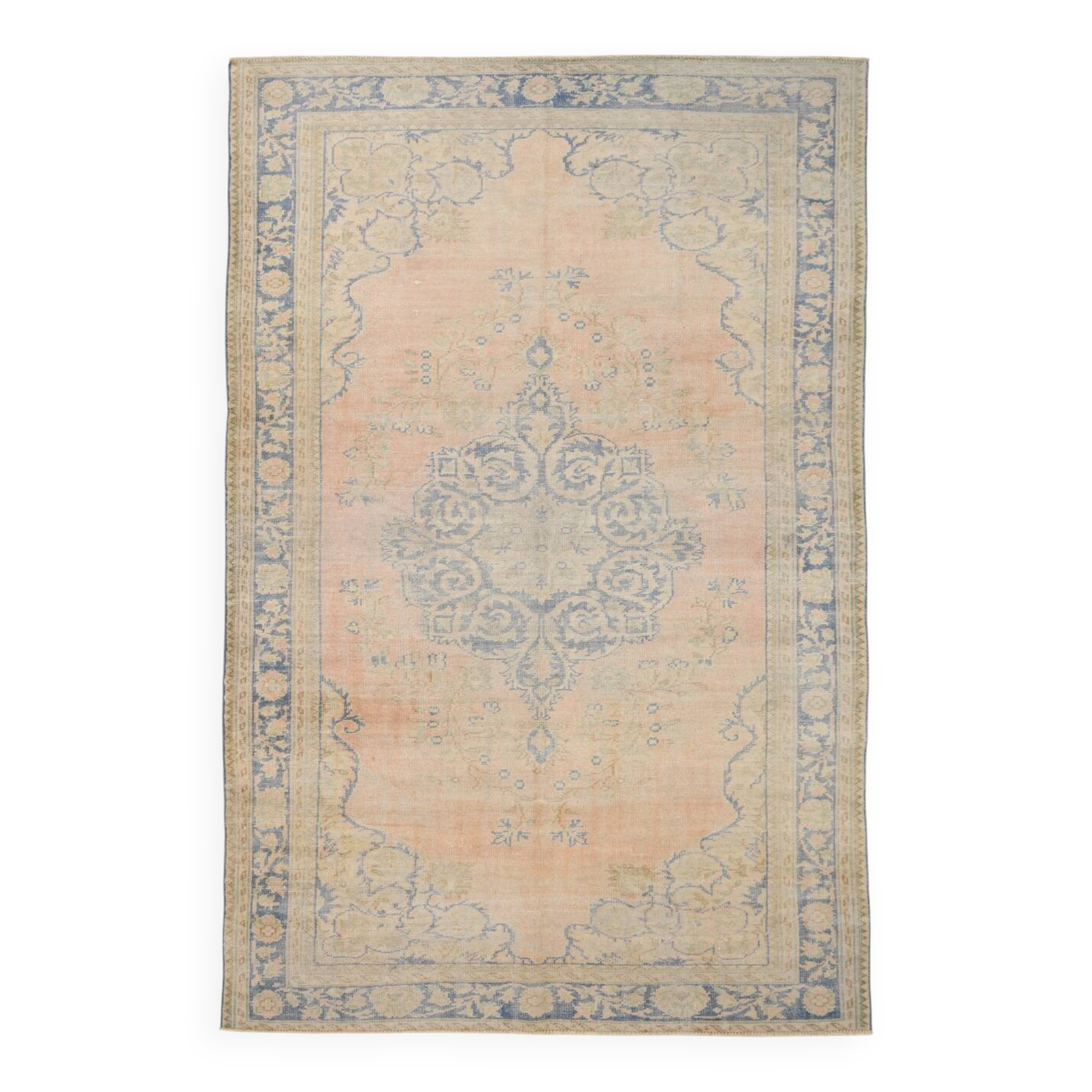 7x10 Rug For Living Room Vintage Rug, 204x310Cm