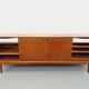 Vintage Scandinavian teak sideboard from the 60s by designer Edvard Valentinsen for Samcom