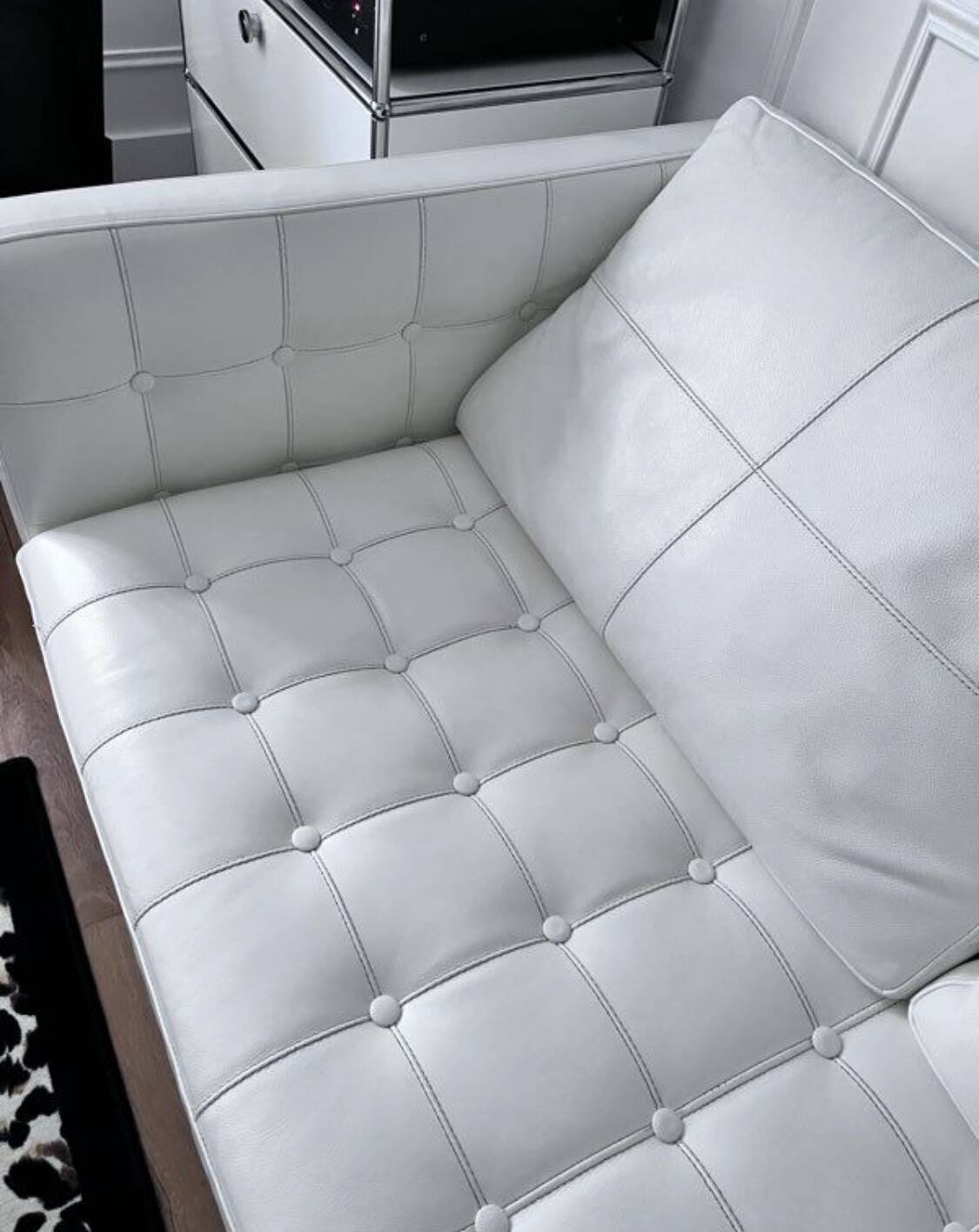 Cassina leather sofa by Philippe Starck