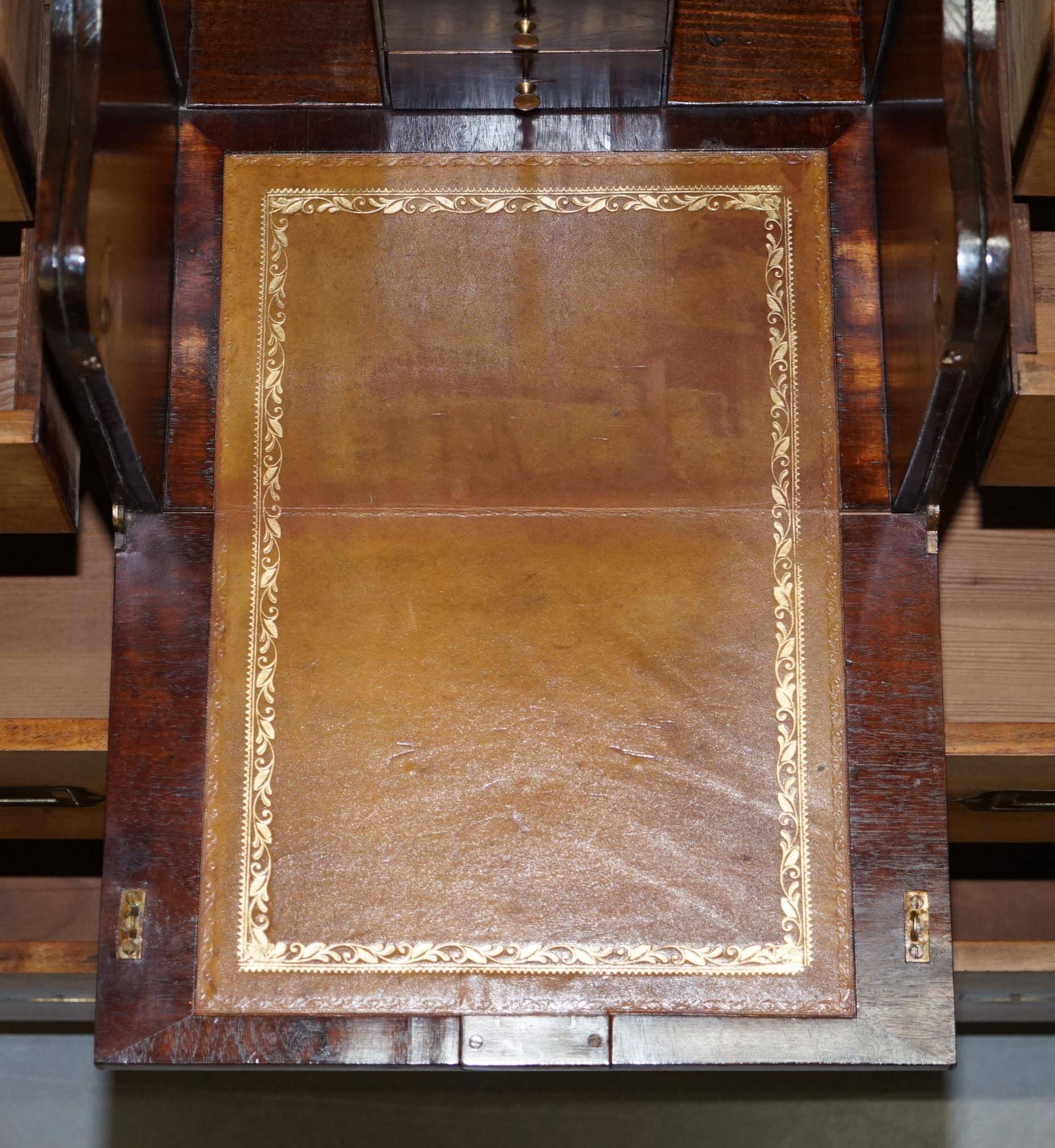 Military commode in solid oak and brass circa 1880