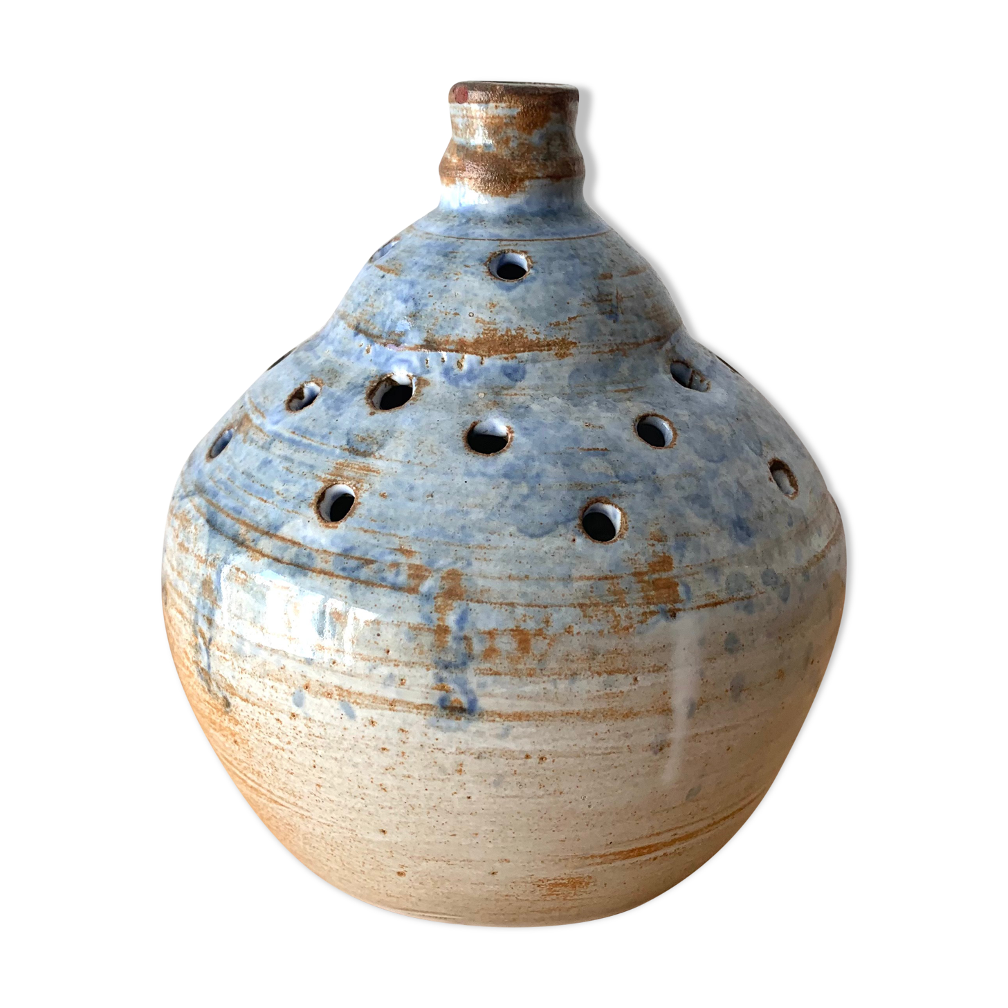 Vase Pique flowers in gres