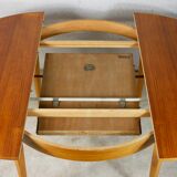 Scandinavian style teak table with butterfly extension