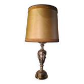 tres belle lampe empire  , 1960  acier chrome or  petite trace d usure normal, 31x20