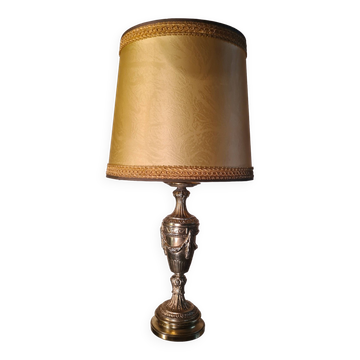 very beautiful empire lamp, 1960 gold chrome steel small trace of normal wear, 31x20