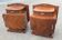 Pair of Art Deco Bedside Tables in Macassar Ebony Veneer