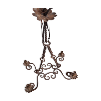 Wrought iron chandelier