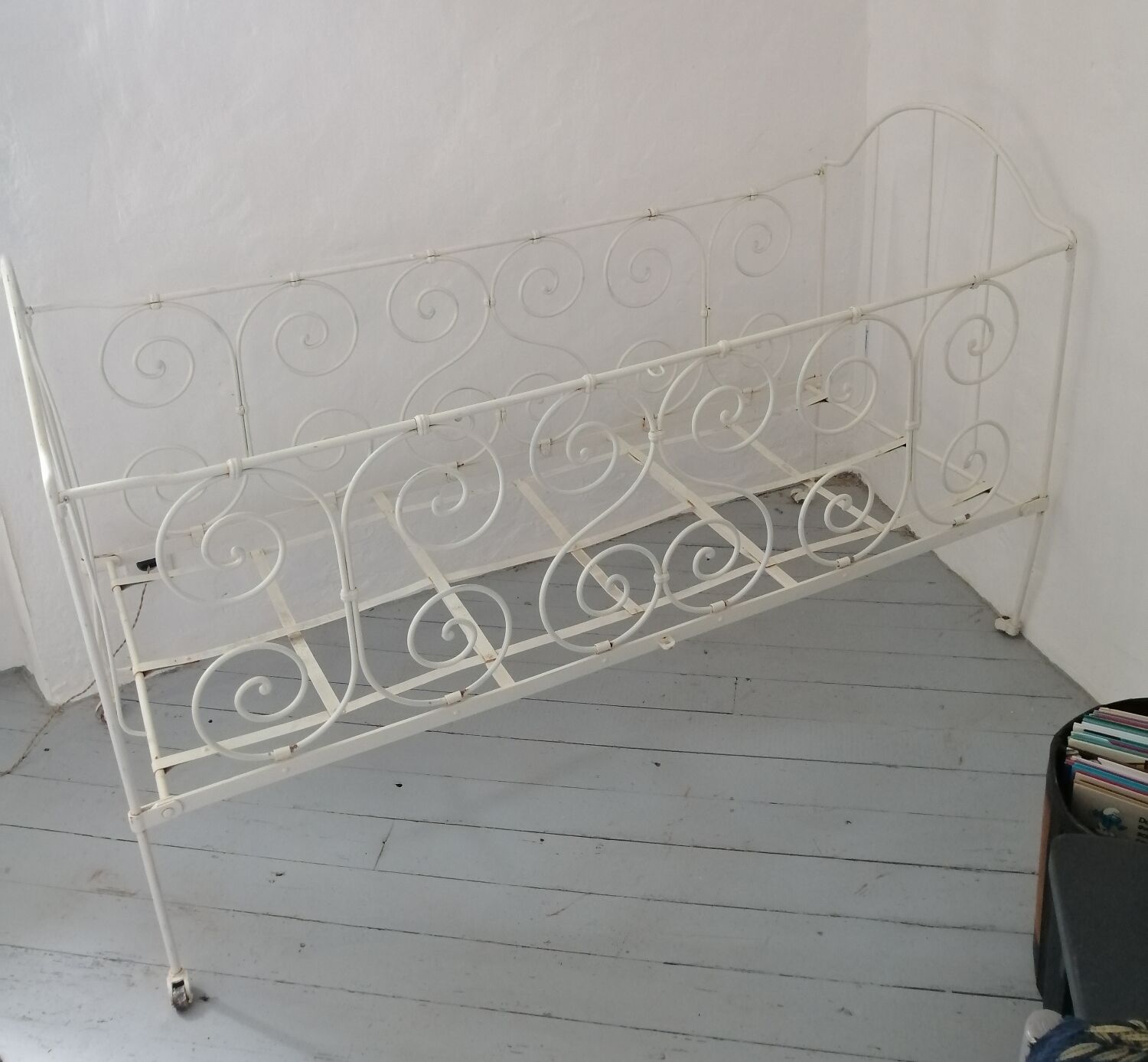 Lit banquette fer forgé