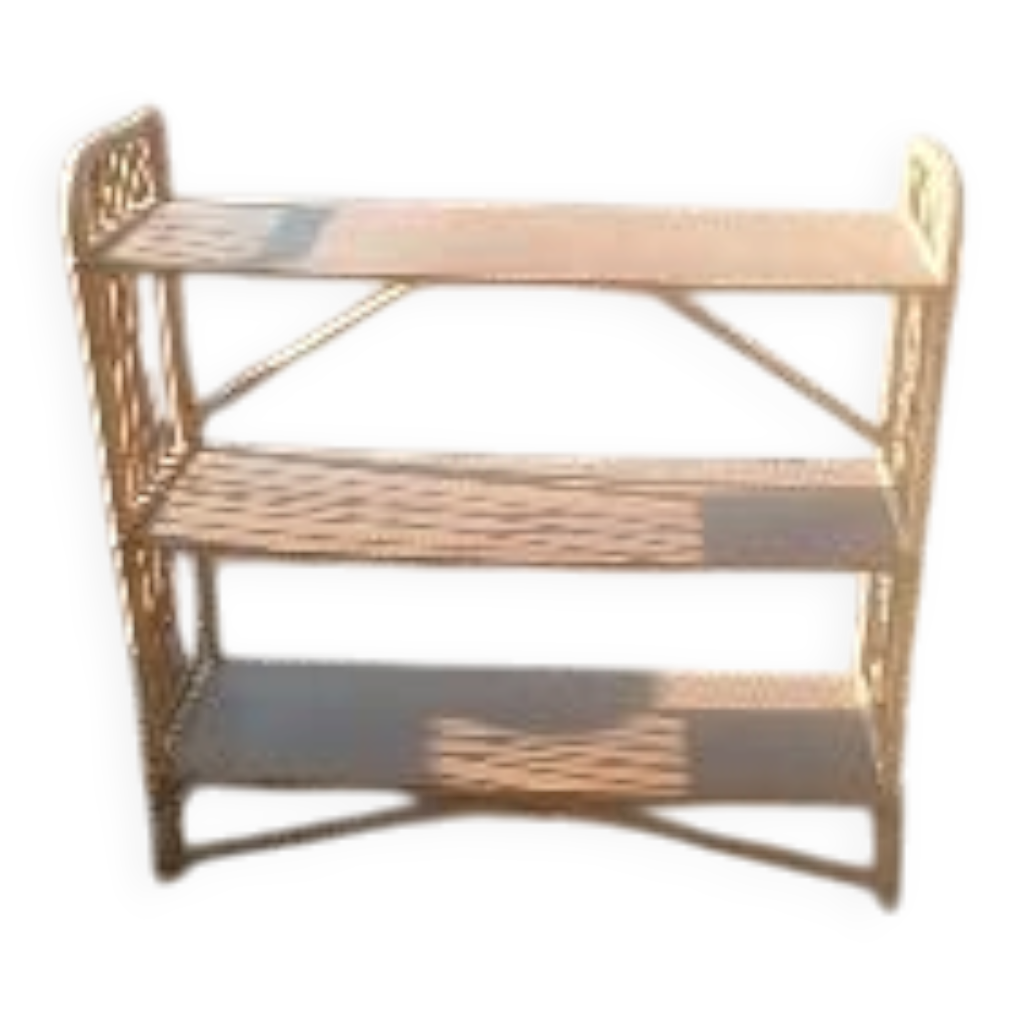 Rattan shelf