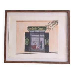 Lithographie ''Aux Vieilles Époques''