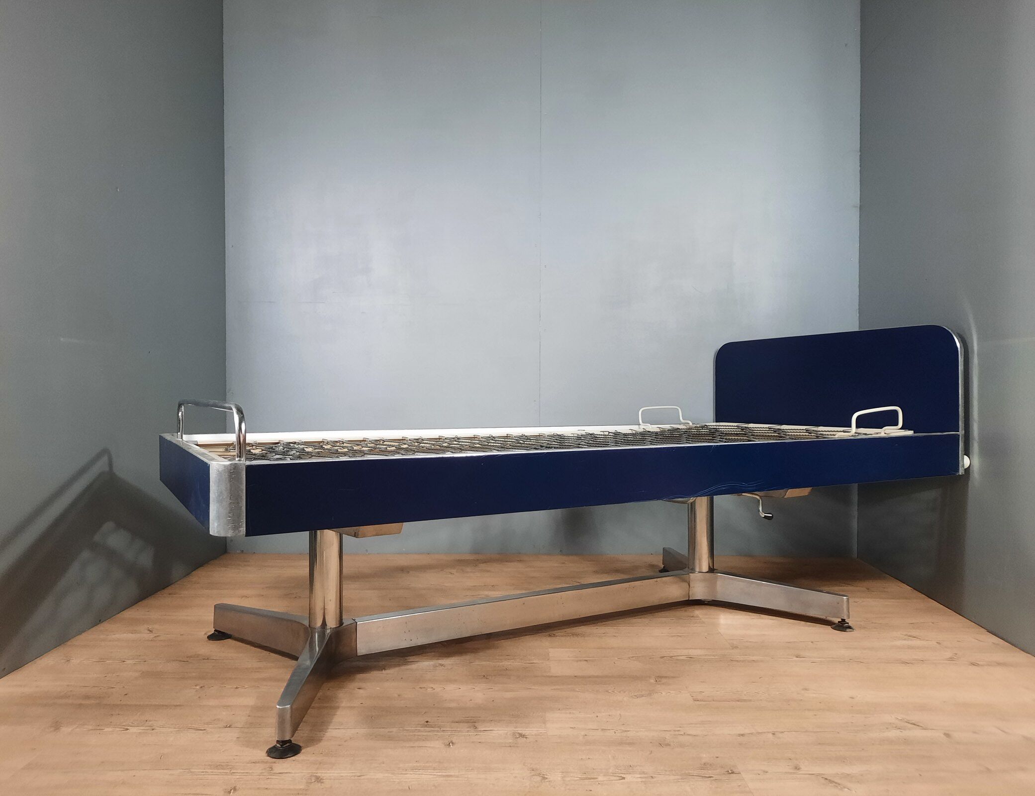 Old vintage hospital bed from the 70s