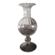 Ball soliflore vase on foot in blown glass