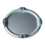 Antique mirror with roses
