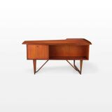 Freestanding Boomerang Writing Desk by Peter Løvig Nielsen for Løvig, 1960s