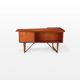 Freestanding Boomerang Writing Desk by Peter Løvig Nielsen for Løvig, 1960s