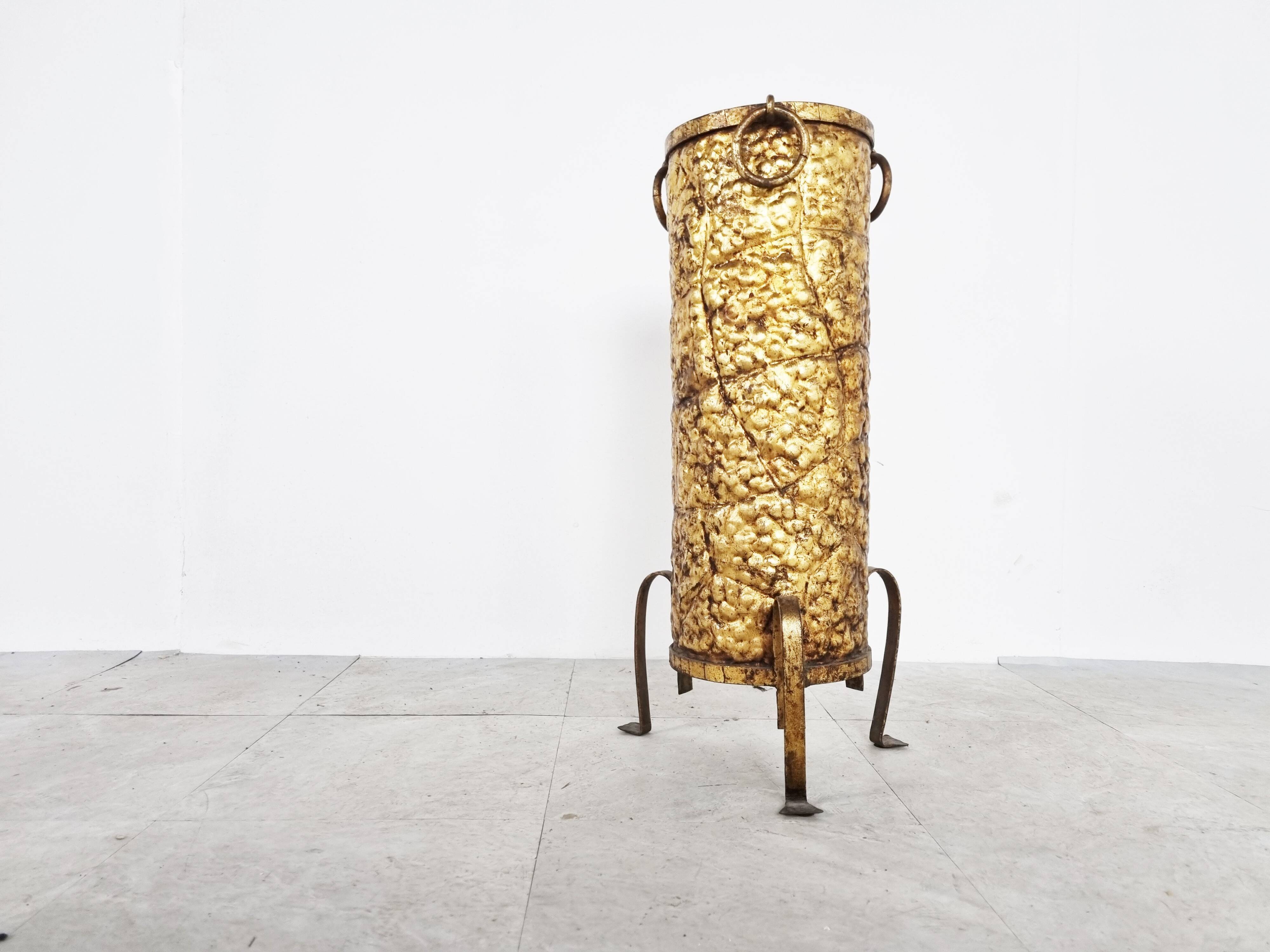 Mid-century copper umbrella stand, 1960s