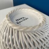 Openwork white ceramic bowl - Elegant and timeless centerpiece