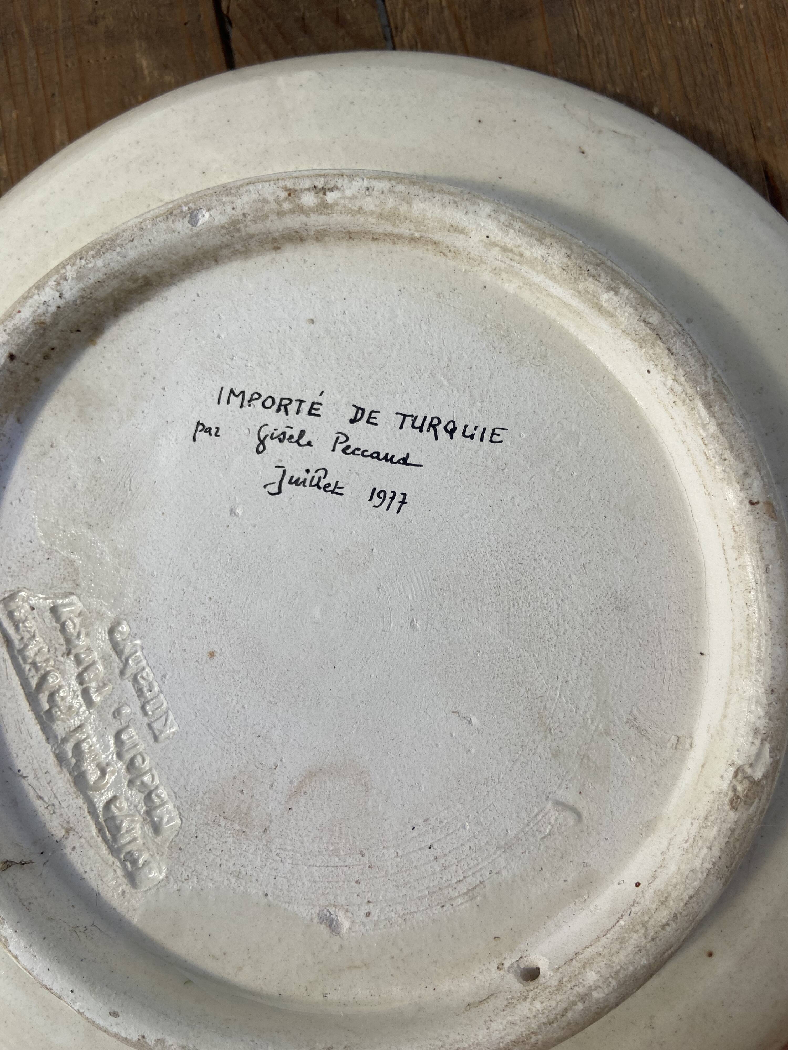 Iznik ceramic wall plate