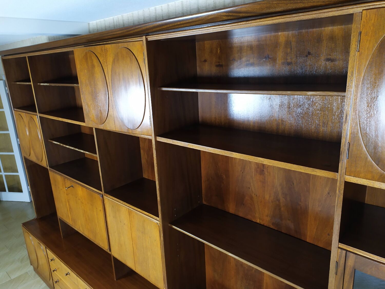 Vintage bookcase jacques hauville