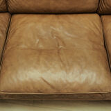 Sofa in brown leather, Danish design, 60's, designer: Mogensen Koch