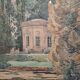 Watercolor under glass signed Maurice Pellerier