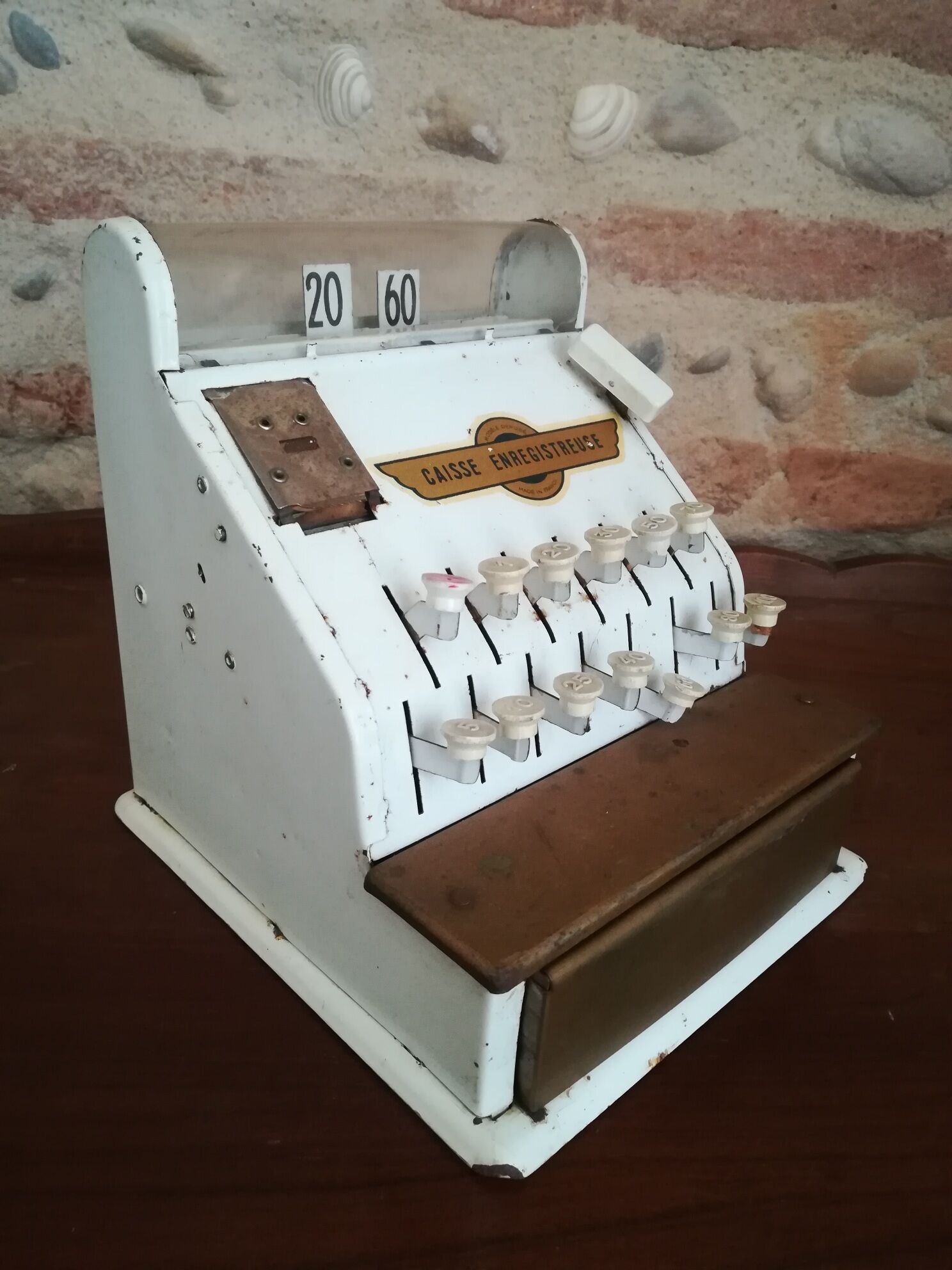 Toy cash register of the 1950s