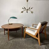 Scandinavian coffee table in teak, design by P. Hvidt & O. Mølgaard-Nielsen, 1960.