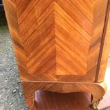 Louis XV marquetry library display case with 2 doors stamped Maurice Rinck