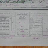 Vintage map of Uckange