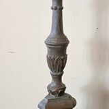 Pair of wooden candlesticks from Italy, late 18th century