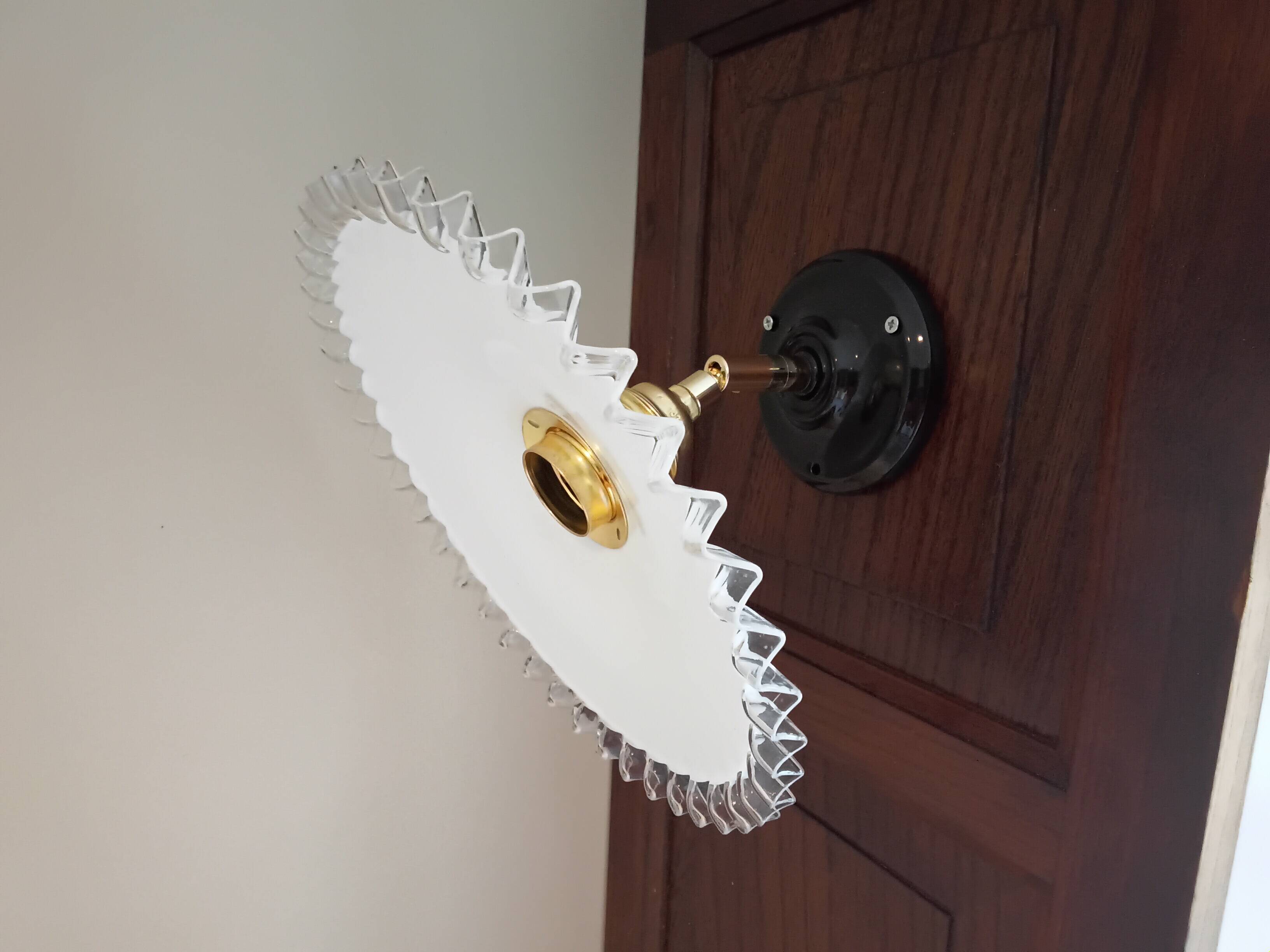 Vintage opaline wall light