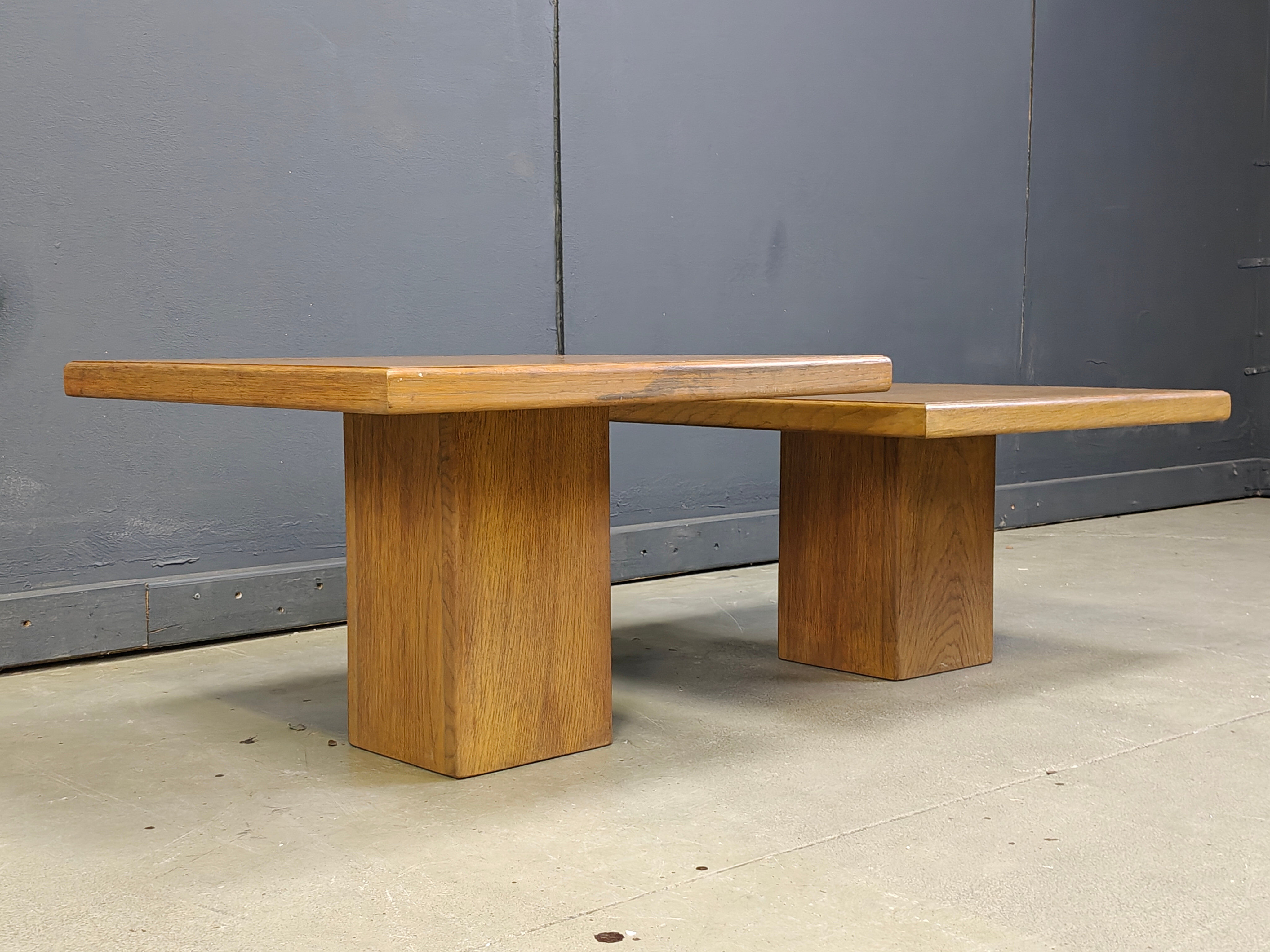 Pair of vintage wooden coffee or side tables, 1960s