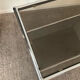 Vintage coffee table 70s chrome and smoked glass