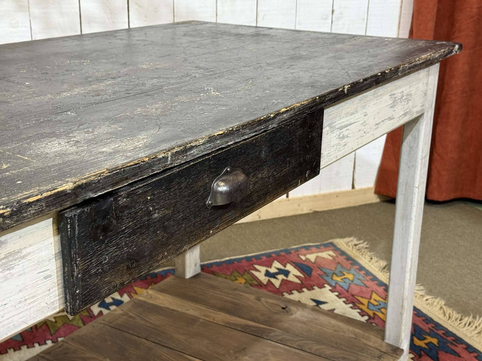 1930s draper's table in fir and chestnut