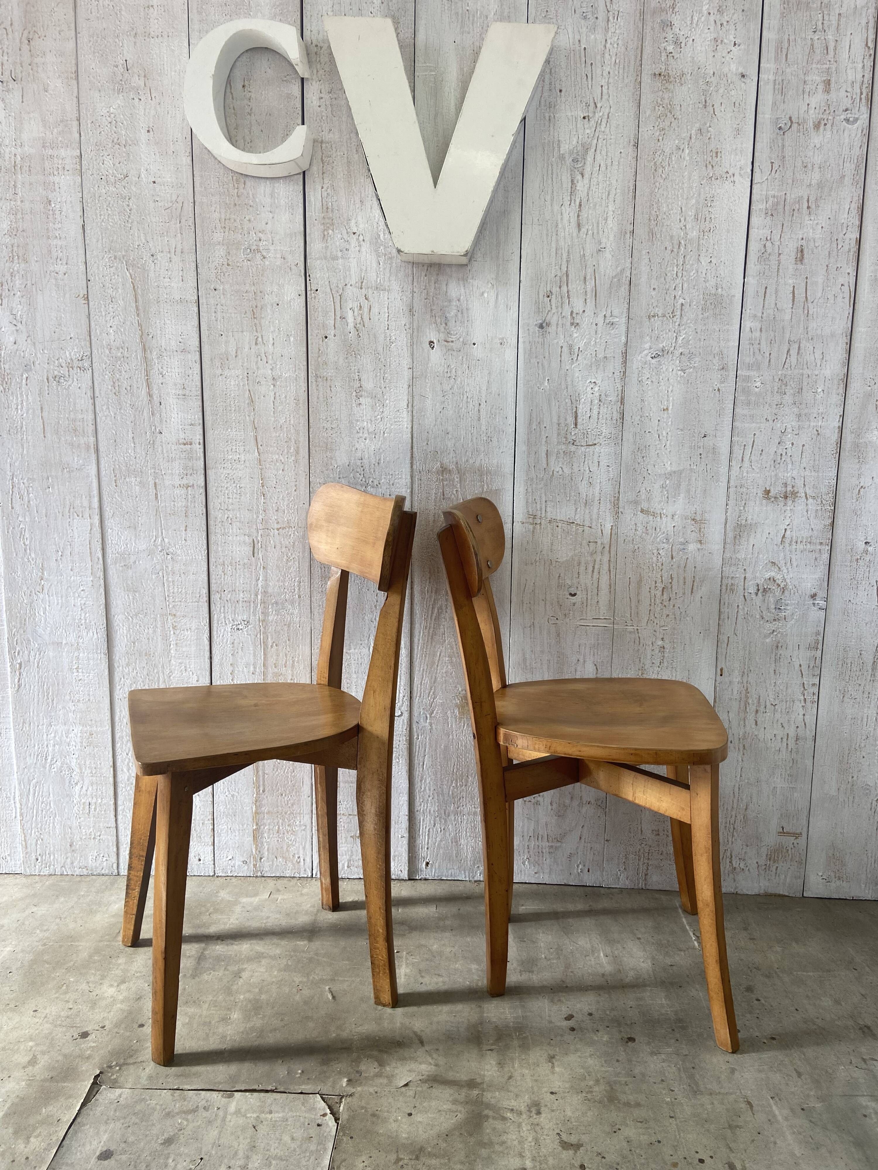 Pair of bistro chairs